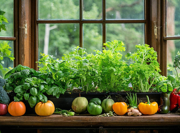 Read more about the article Vegetable garden on the window.