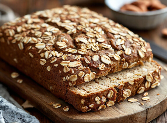 Buckwheat Almond Oats Bread