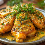 Chicken with mustard sauce